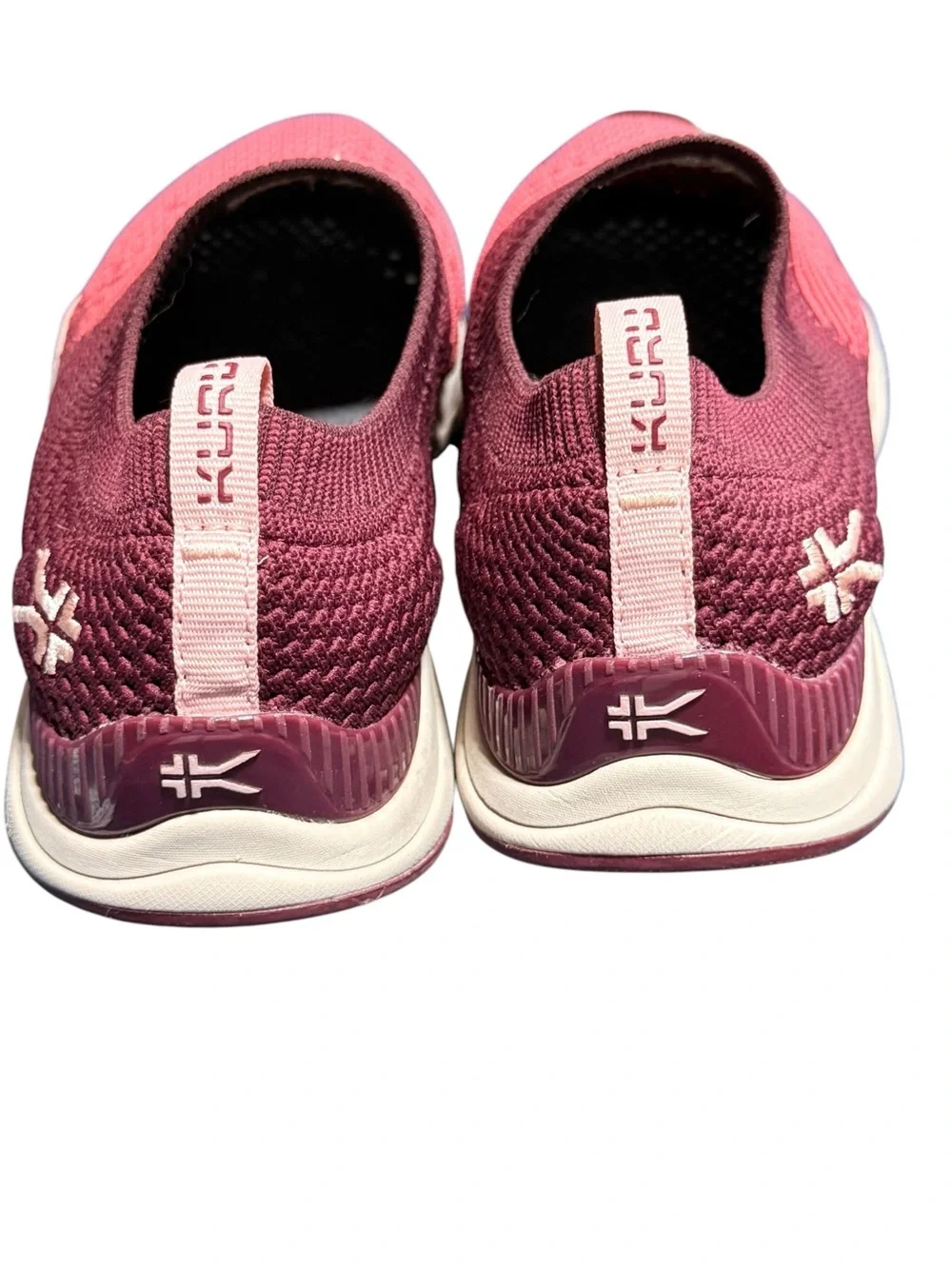 Kuru Stride Walking Shoe Slip On Size 6 Stretch Comfort Athletic Red Recovery